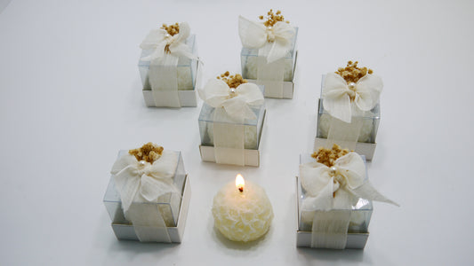 Asetat Kutulu Gül Top Mum