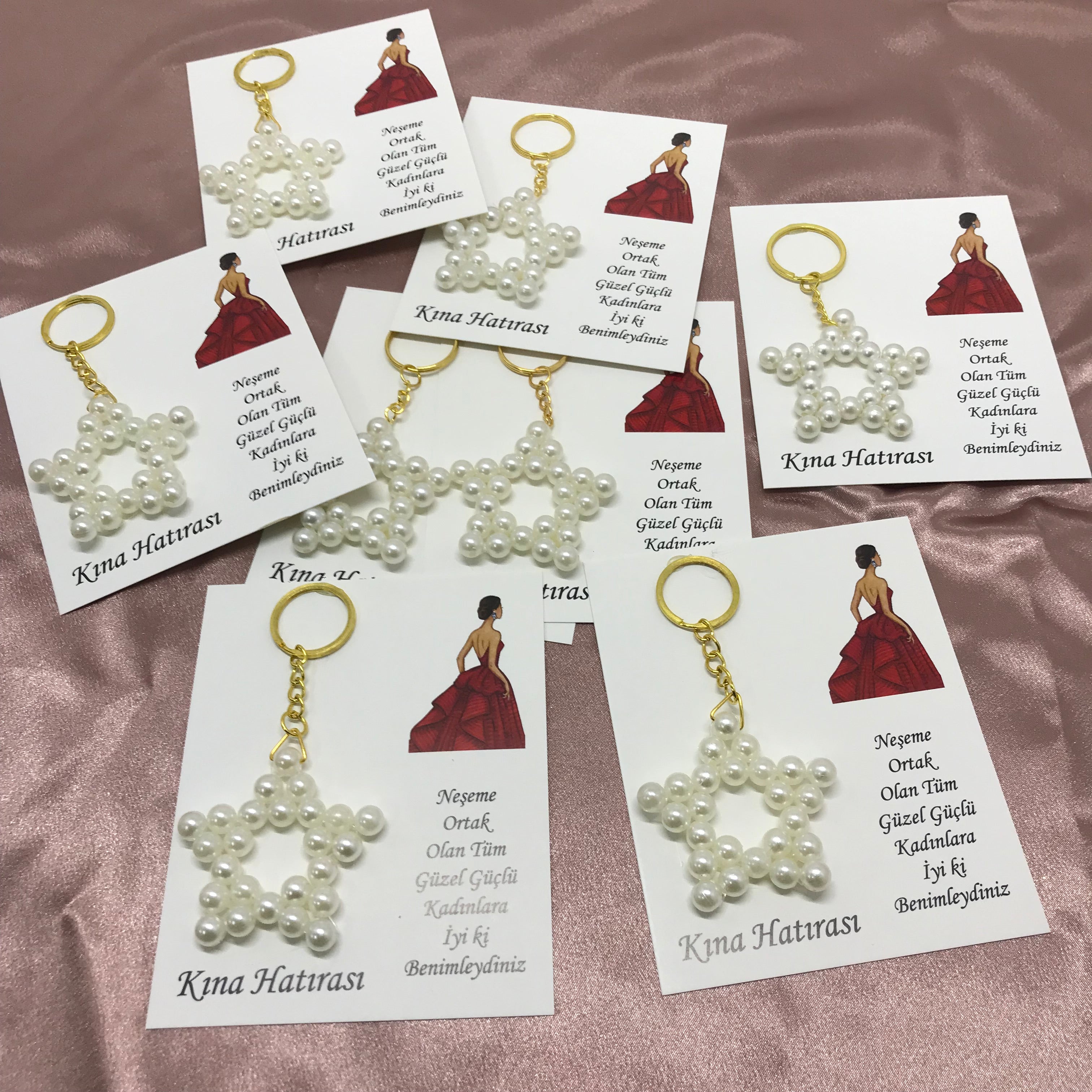 İnci Yıldız Tasarımlı Anahtarlık