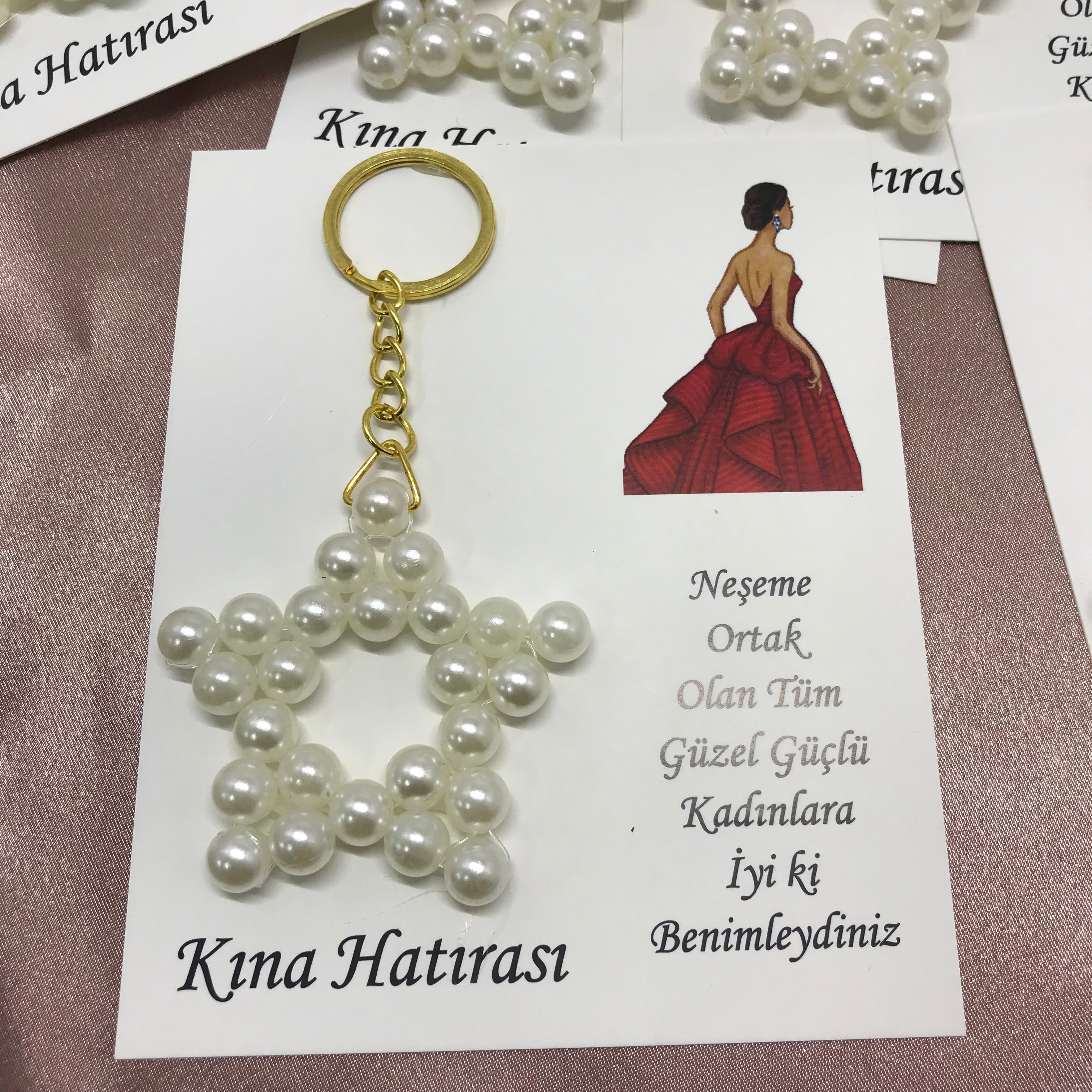 İnci Yıldız Tasarımlı Anahtarlık