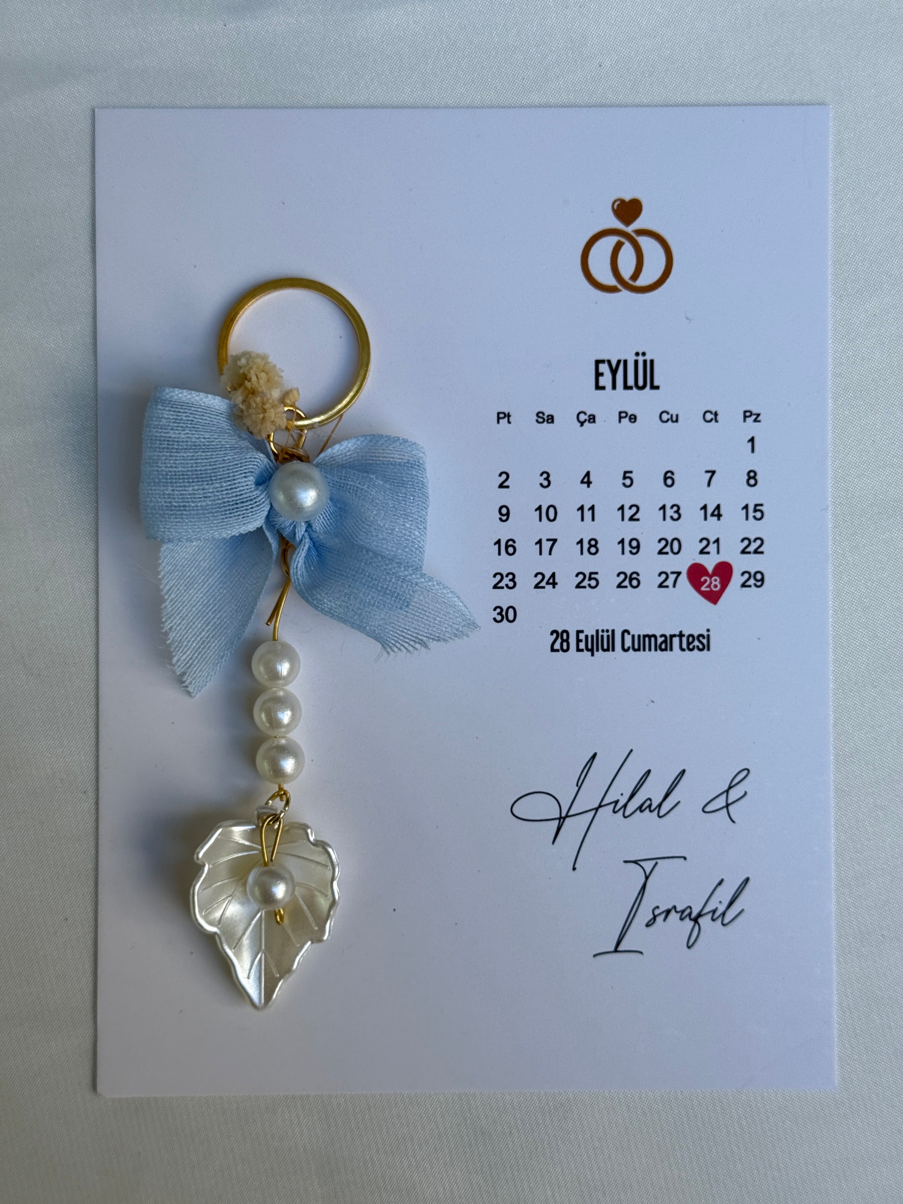 İnci Midye Fiyonk Anahtarlık