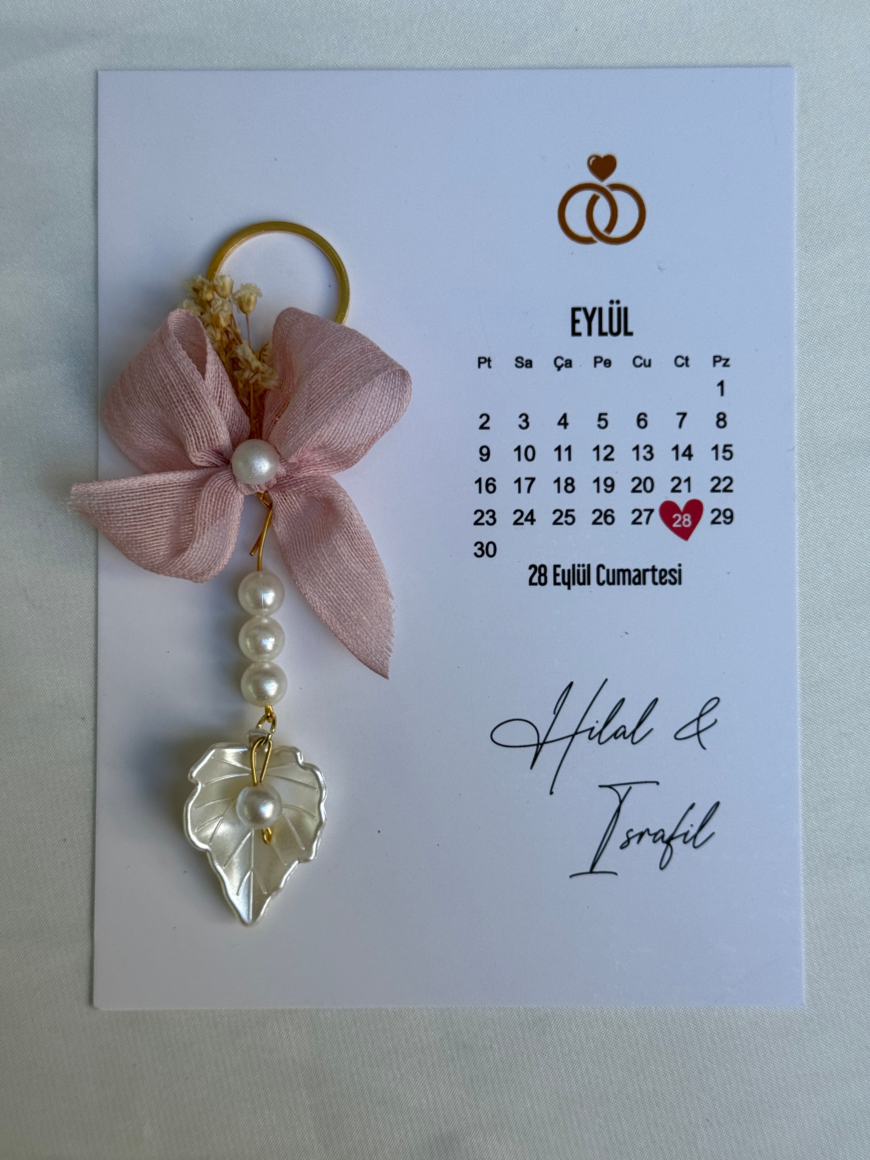 İnci Midye Fiyonk Anahtarlık