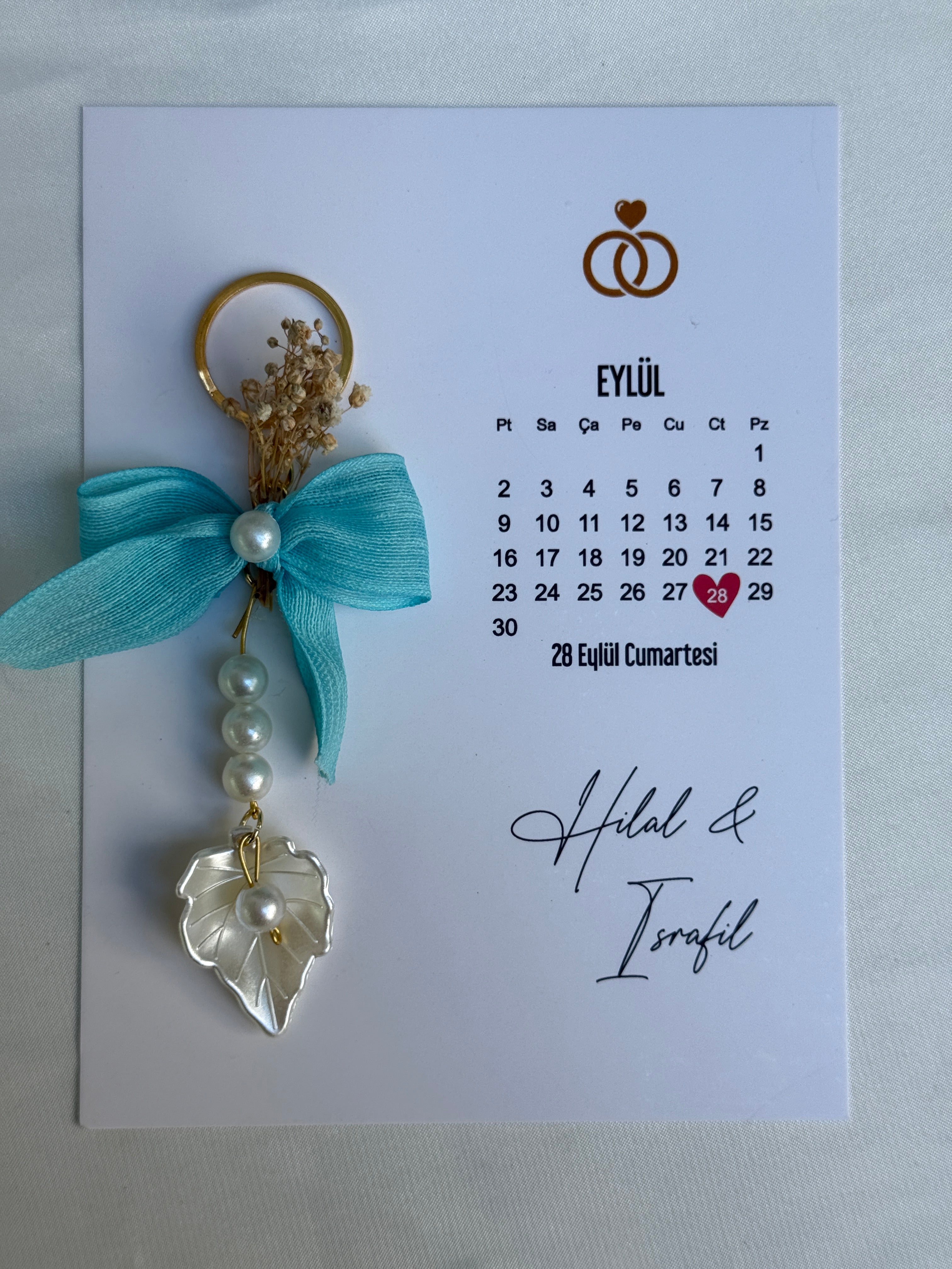 İnci Midye Fiyonk Anahtarlık