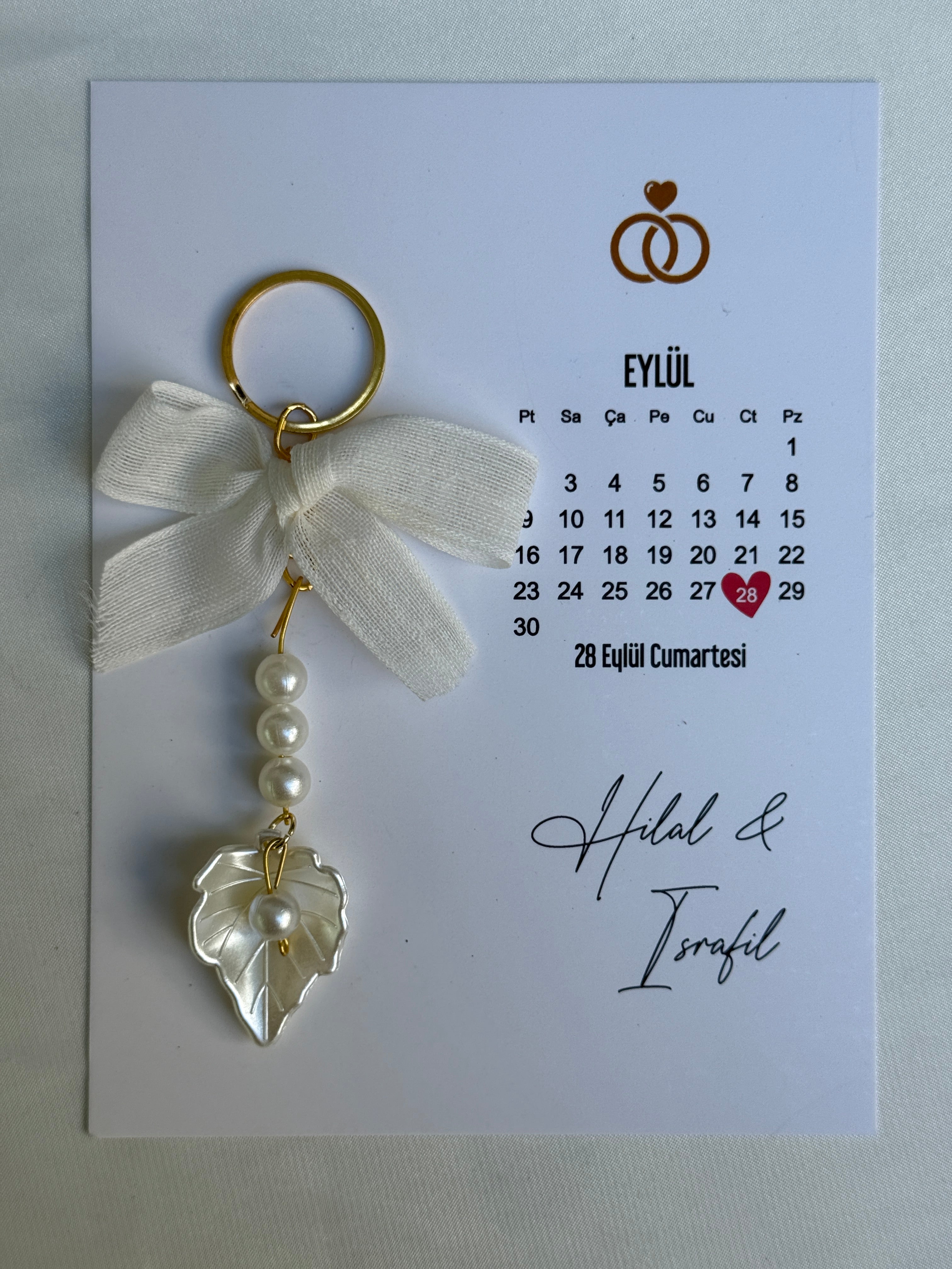 İnci Midye Fiyonk Anahtarlık