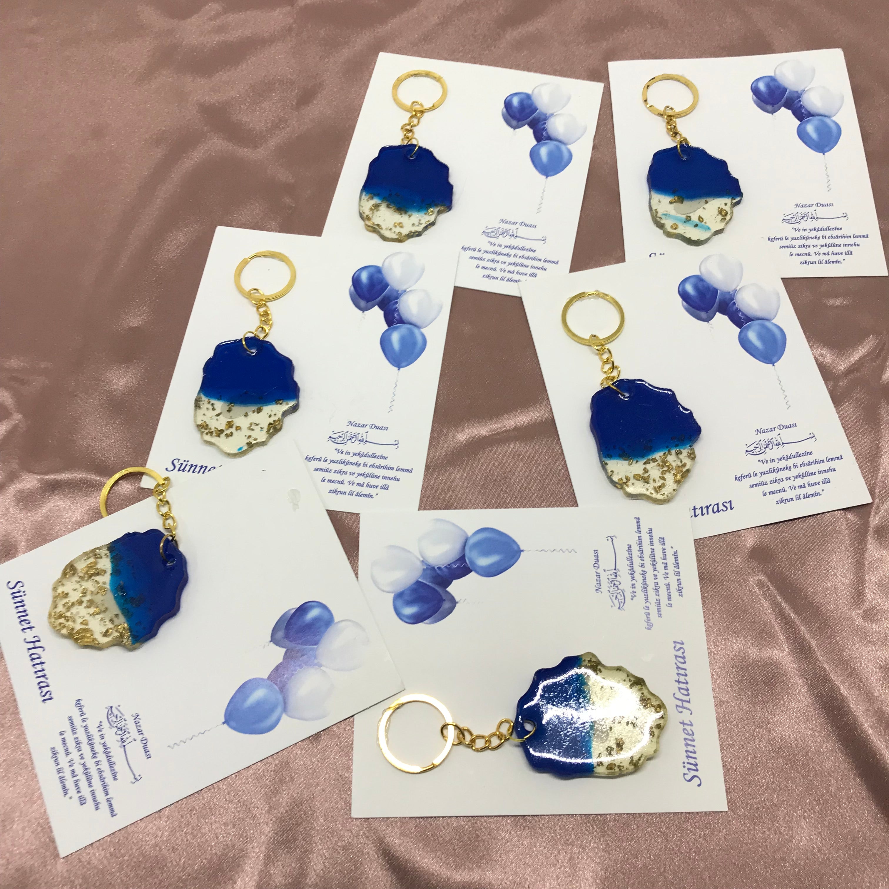 Kına Hatırası Epoksi Elbise Anahtarlık