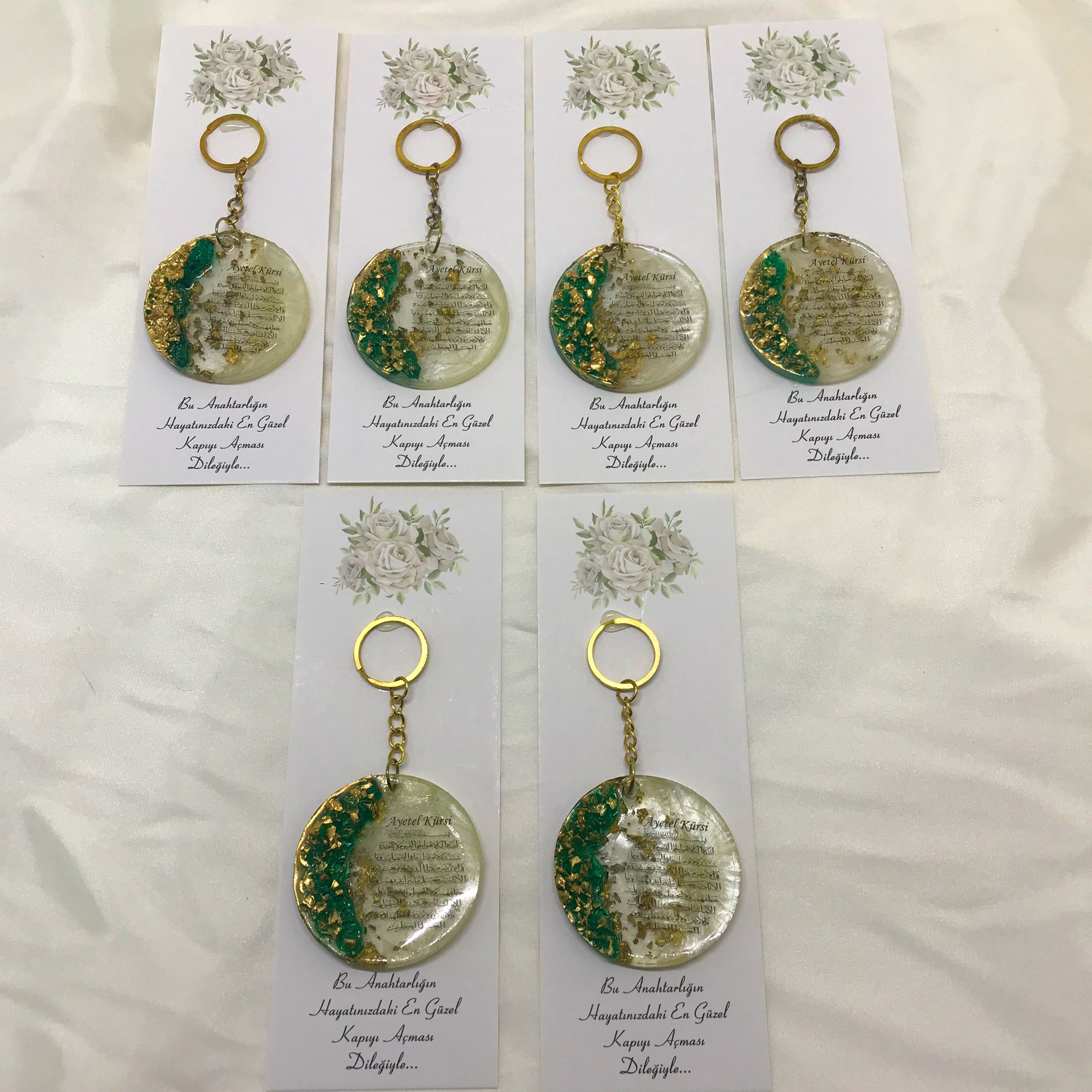 Varak Detaylı Epoksi Anahtarlık