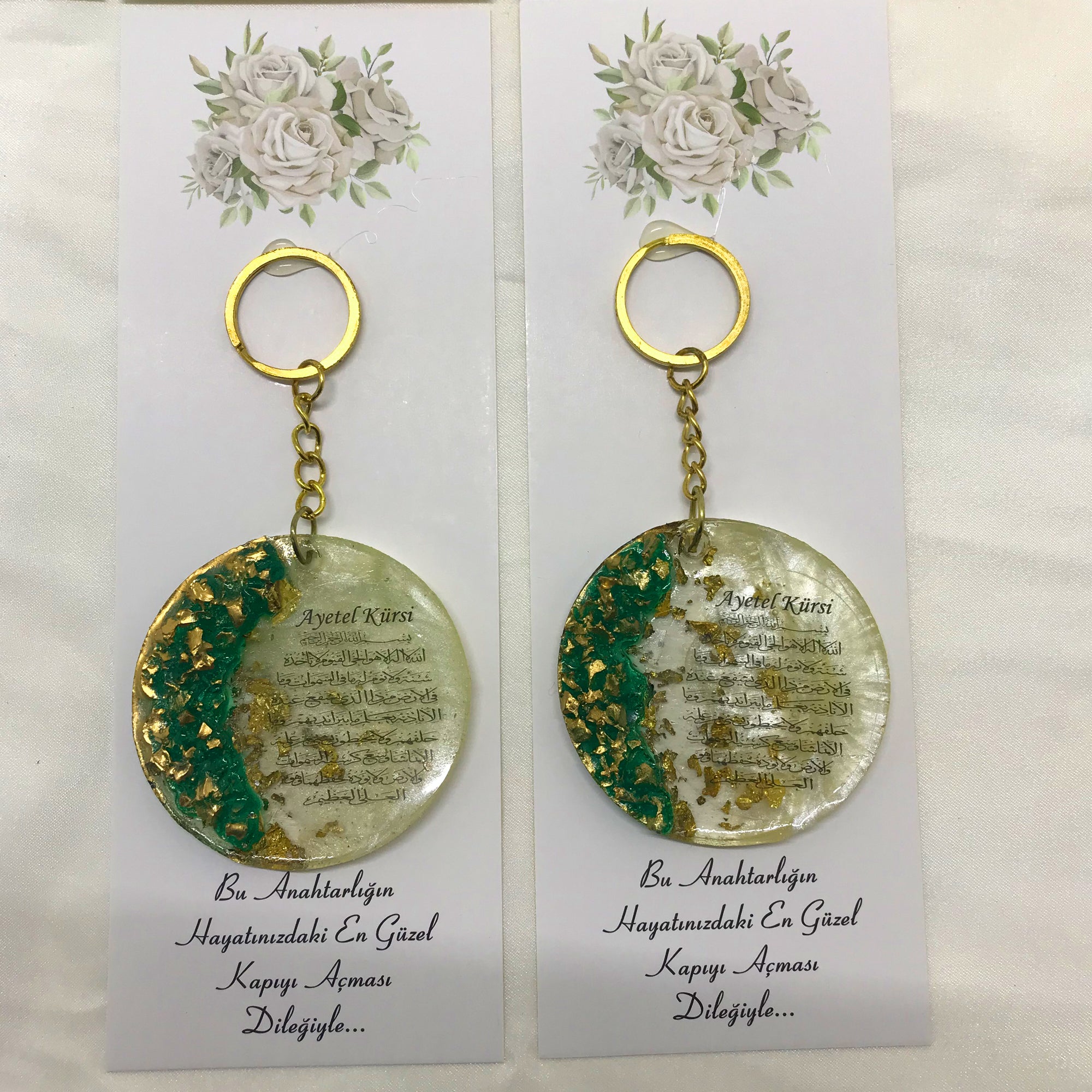 Varak Detaylı Epoksi Anahtarlık