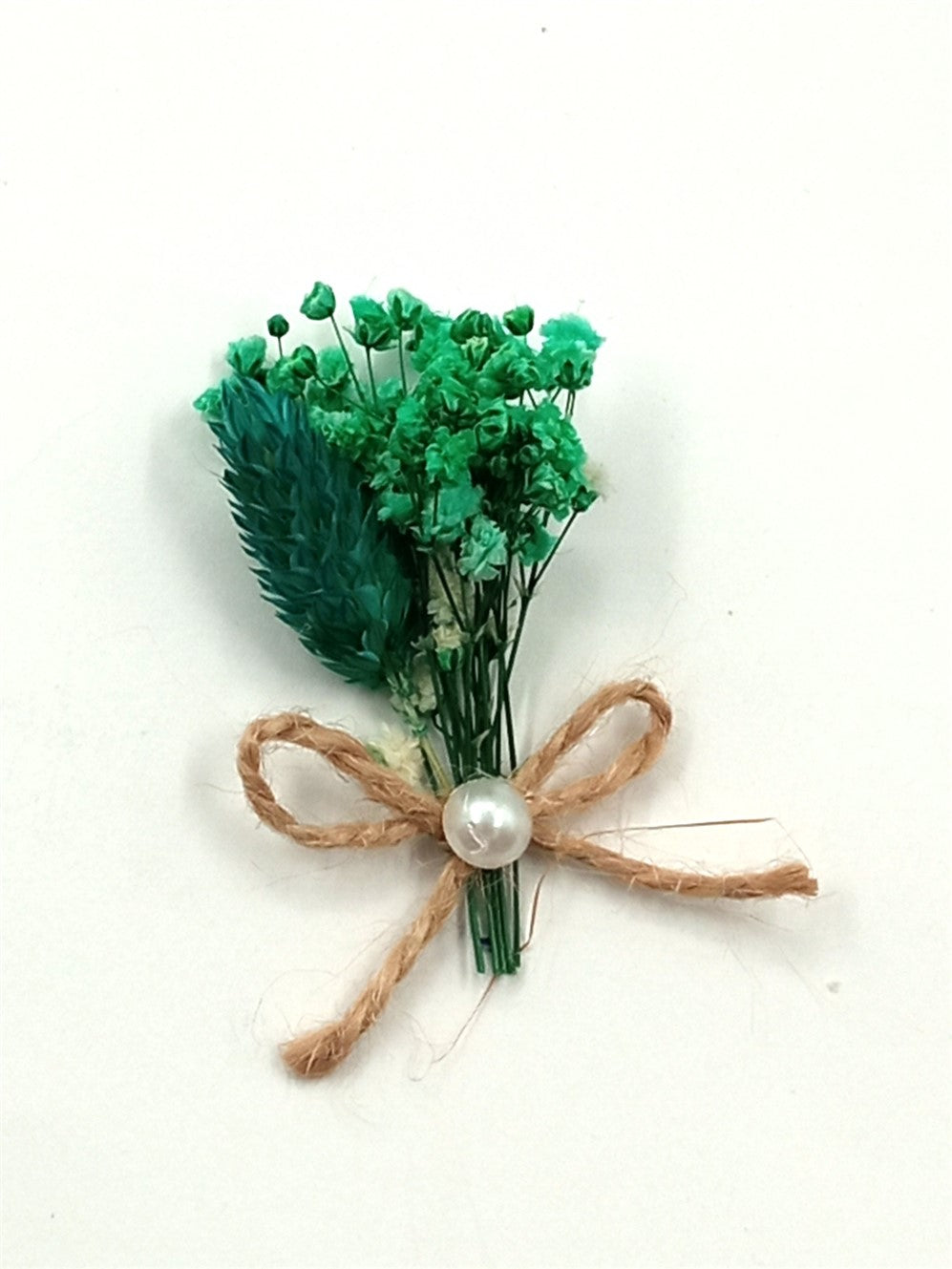 İnci Süslemeli Cipso Yaka Çiçeği