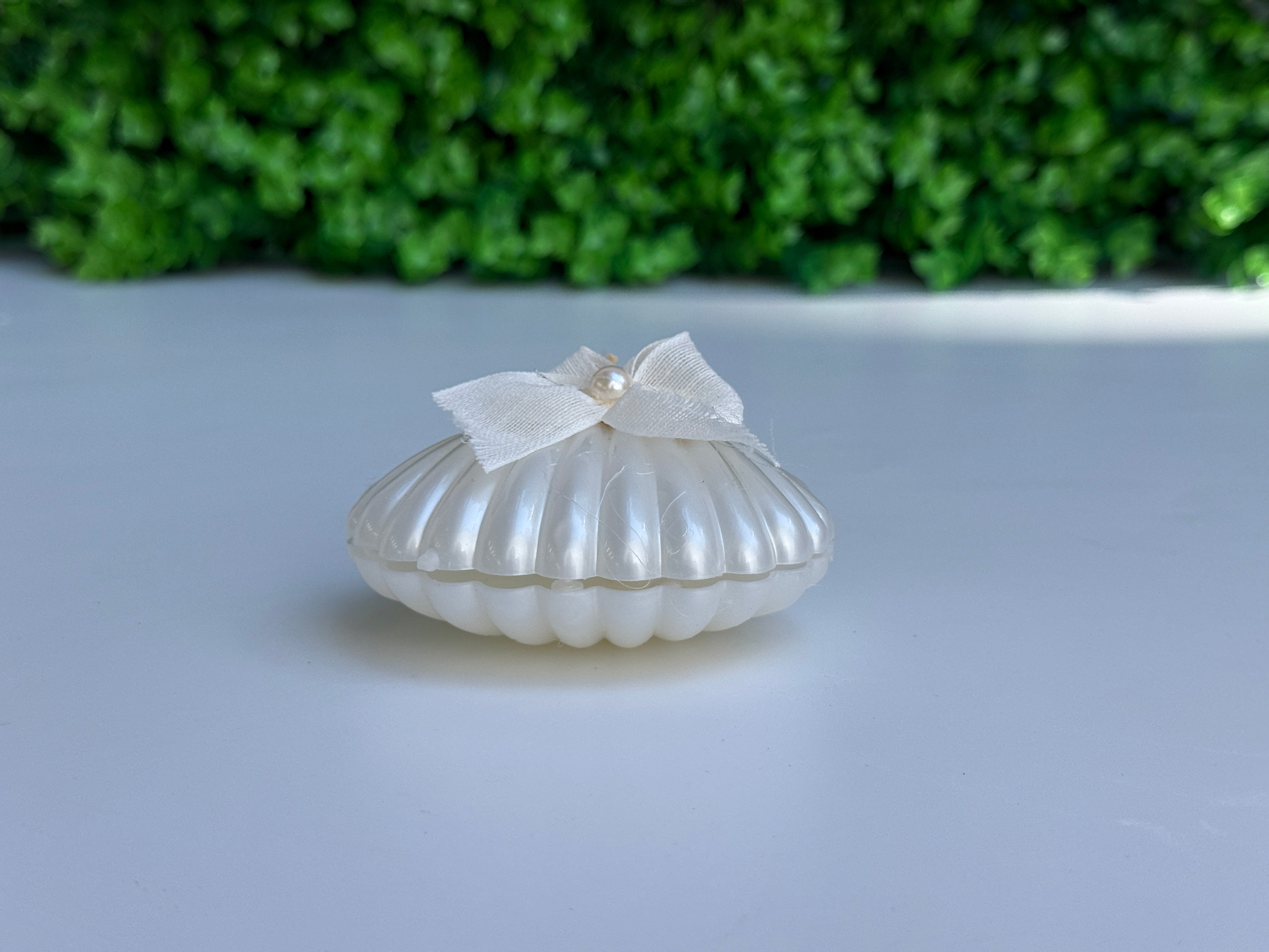 İnci Detaylı Deniz Kabuğu Mumluk