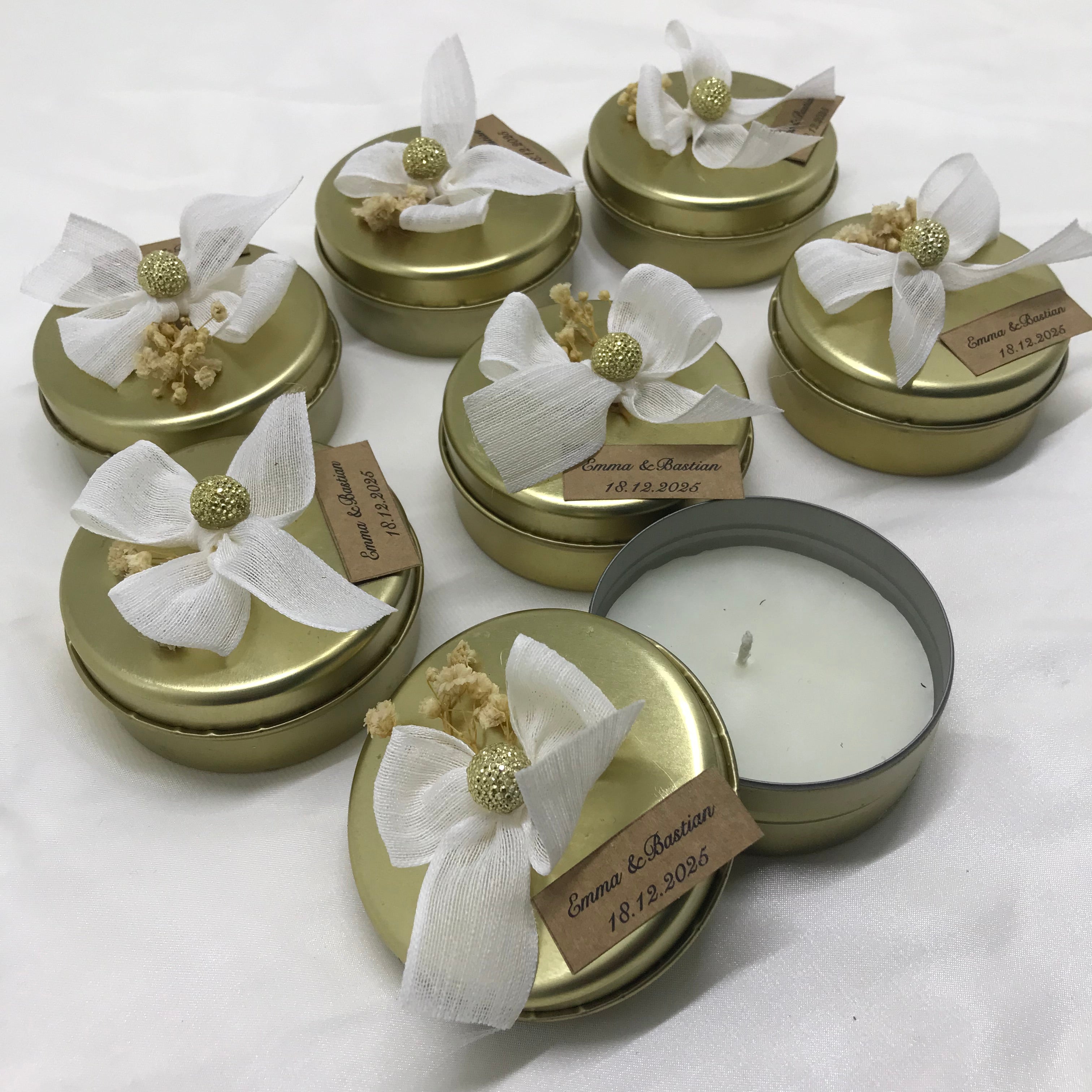 Cipso Detaylı Teneke Mum