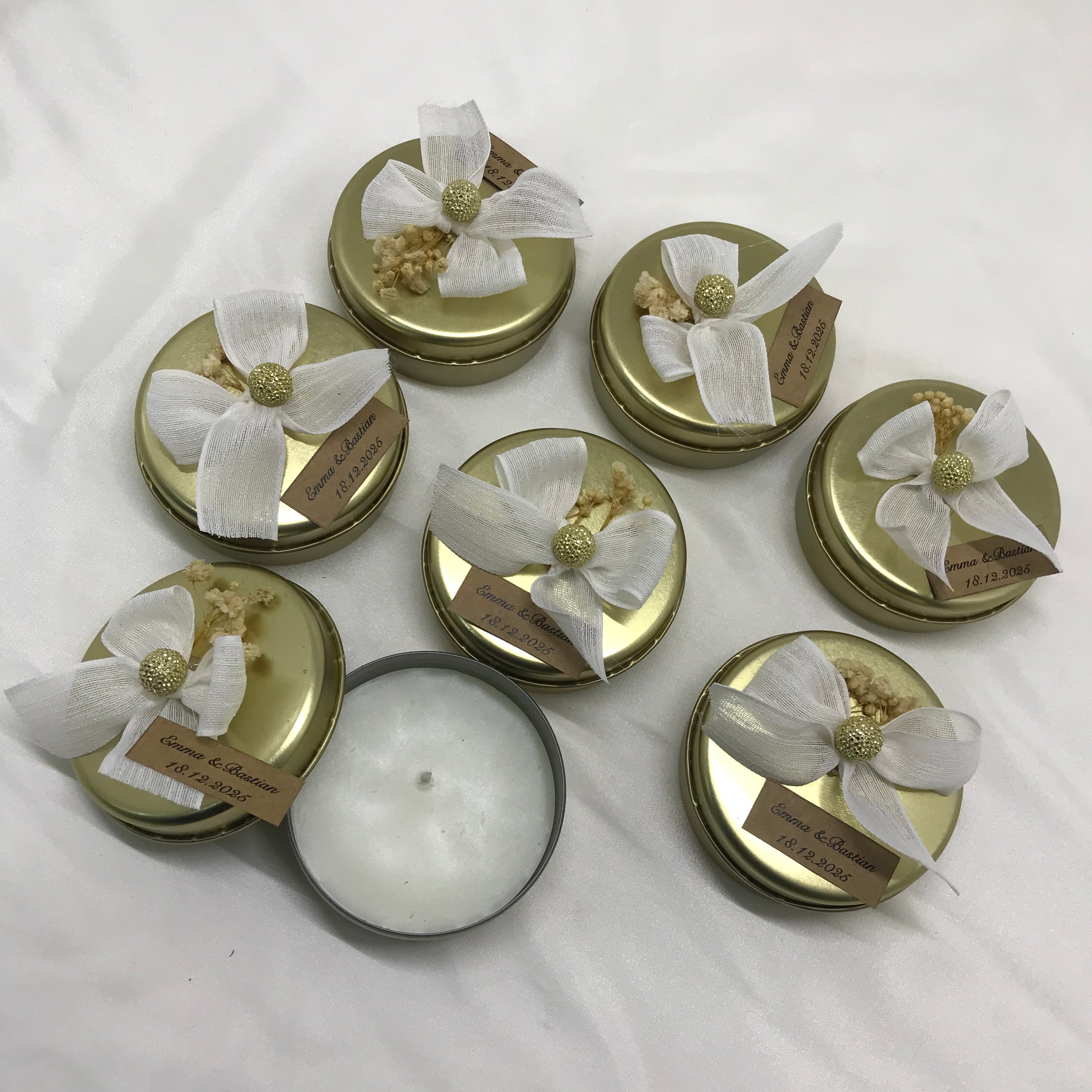 Cipso Detaylı Teneke Mum