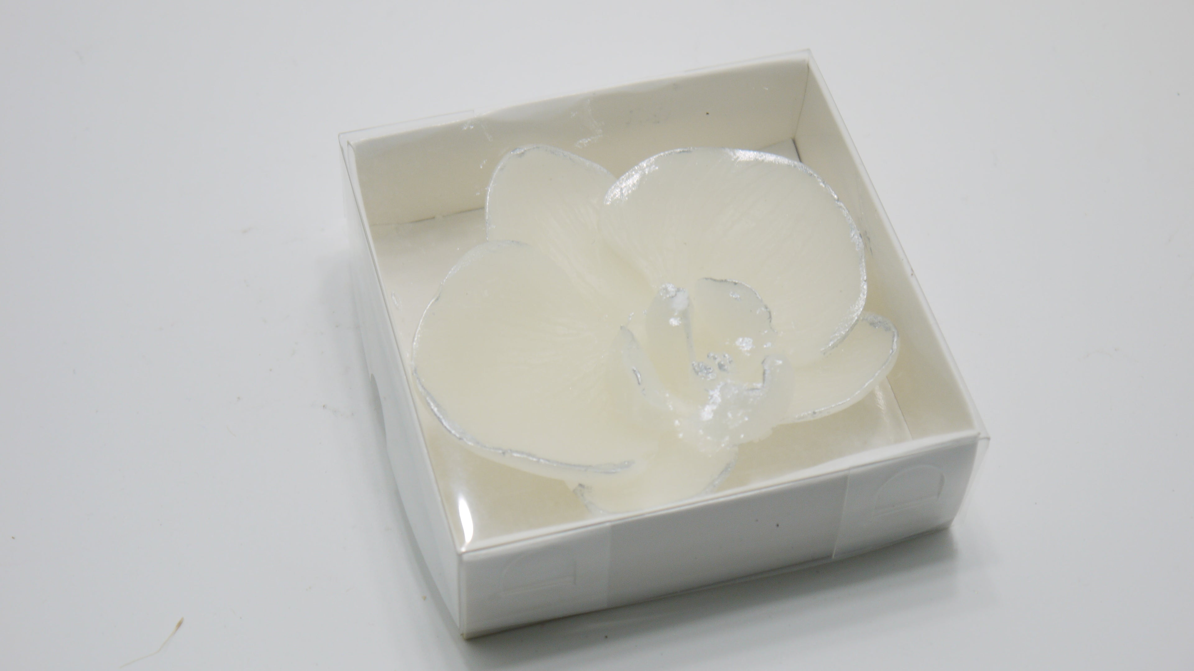 Asetat Kutulu Orkide Dekoratif Mum