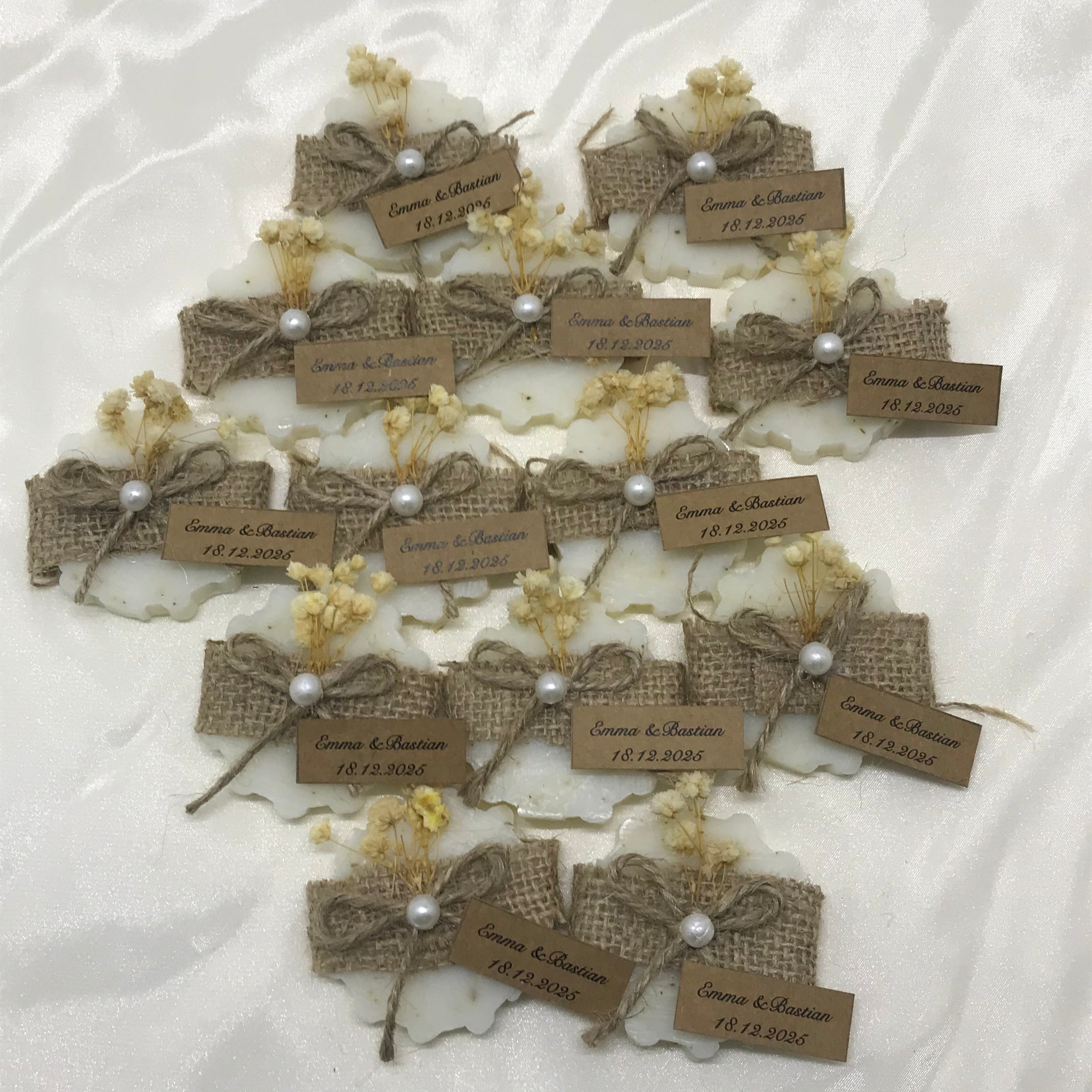 Tırtıklı Daire Rustik Hediye Sabun