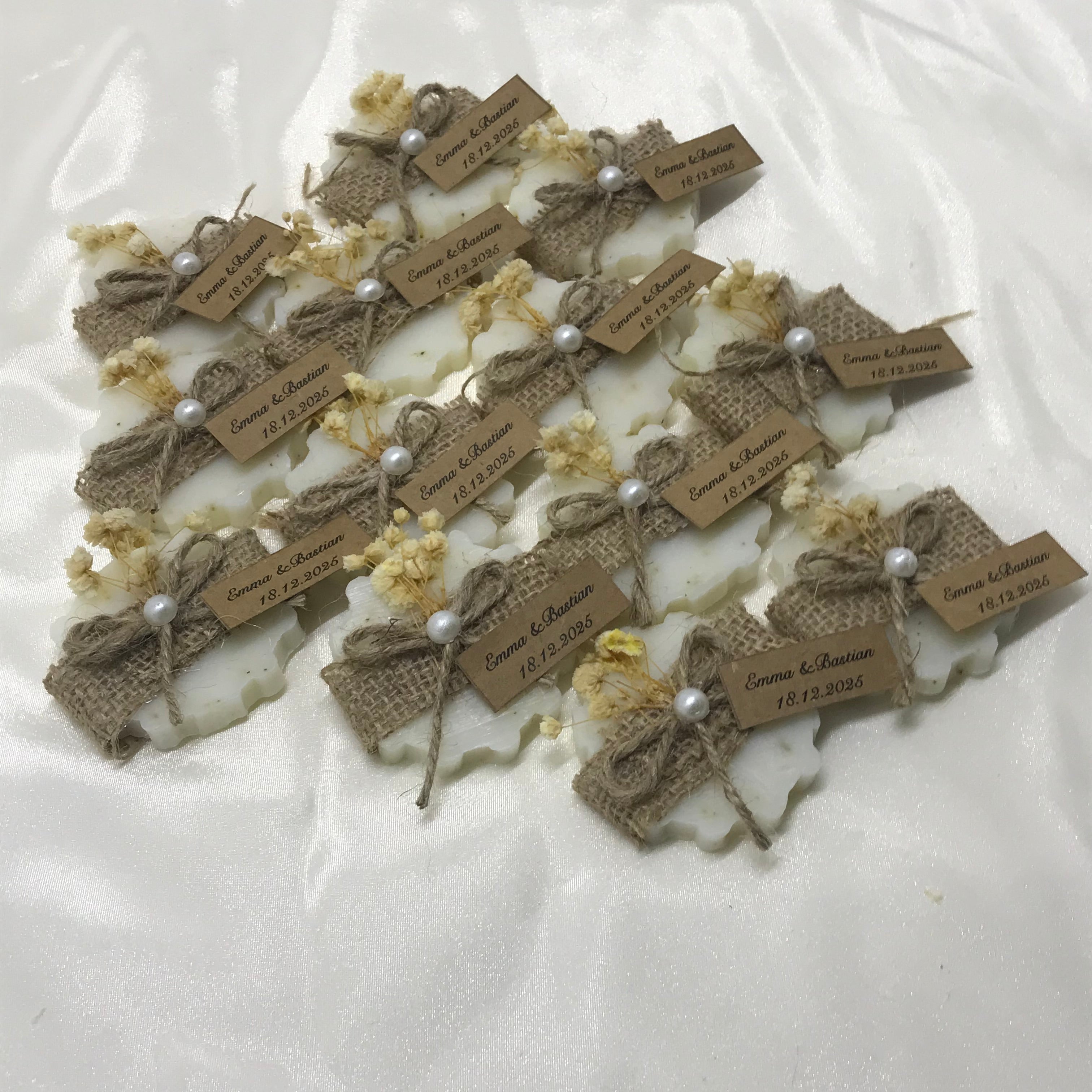 Tırtıklı Daire Rustik Hediye Sabun