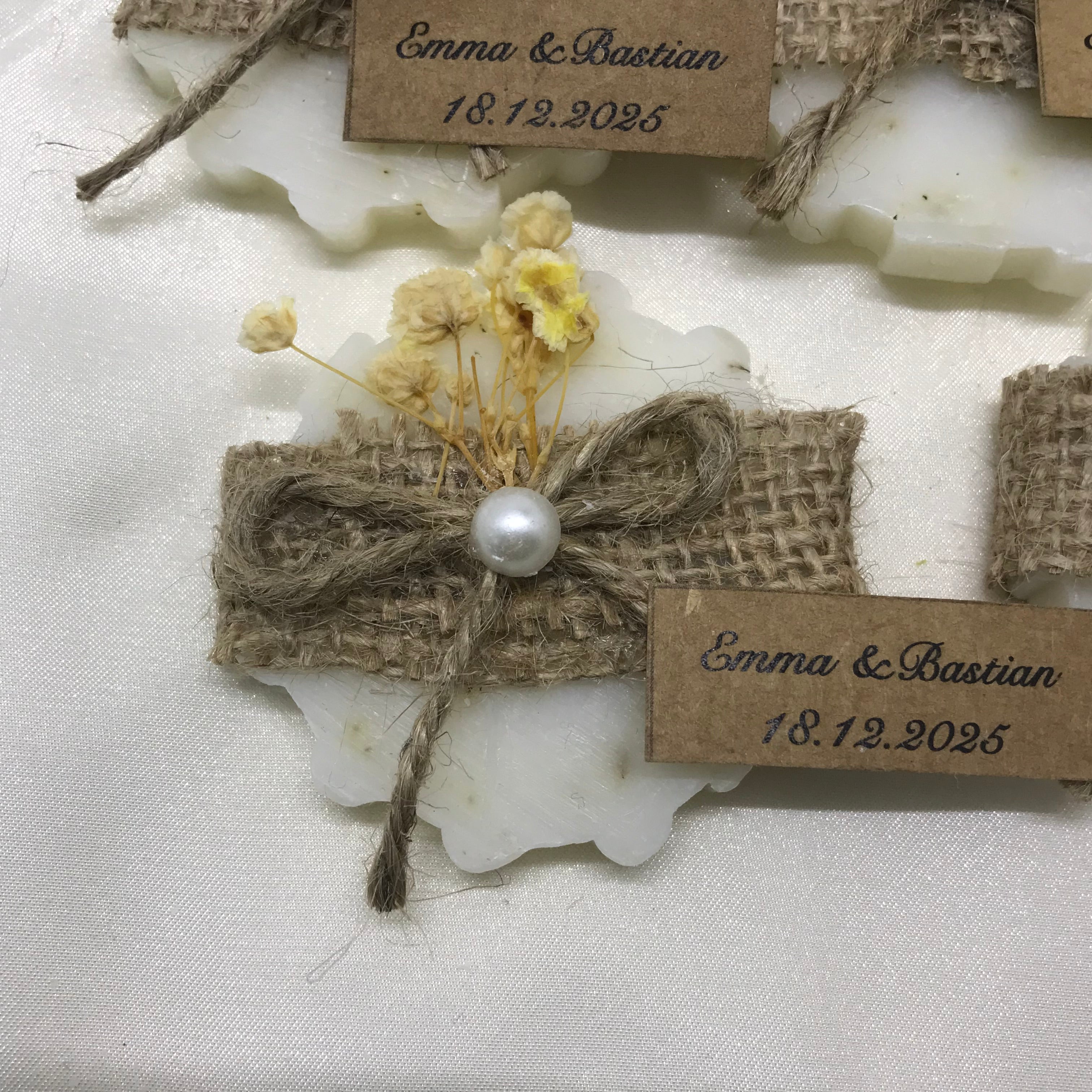 Tırtıklı Daire Rustik Hediye Sabun