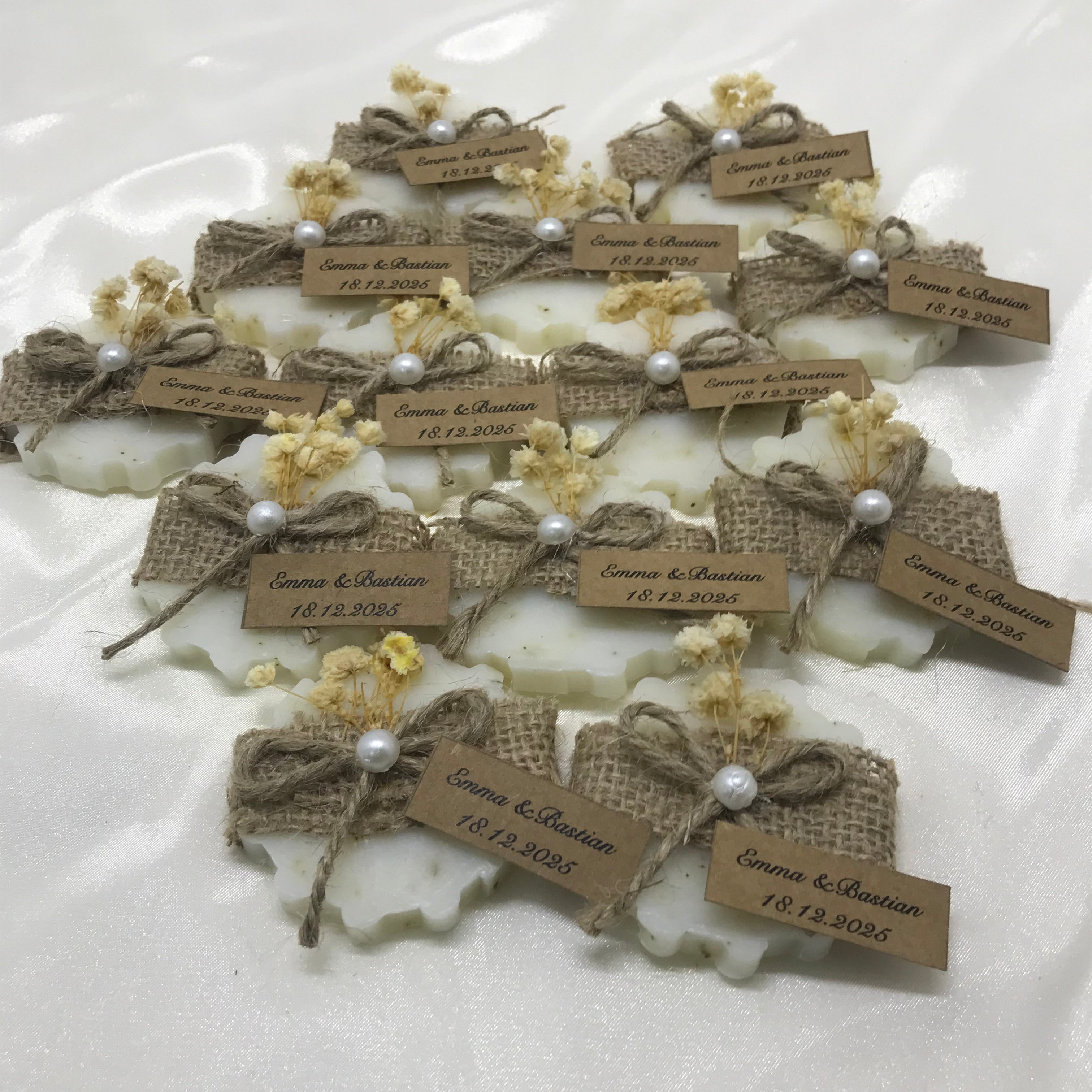 Tırtıklı Daire Rustik Hediye Sabun