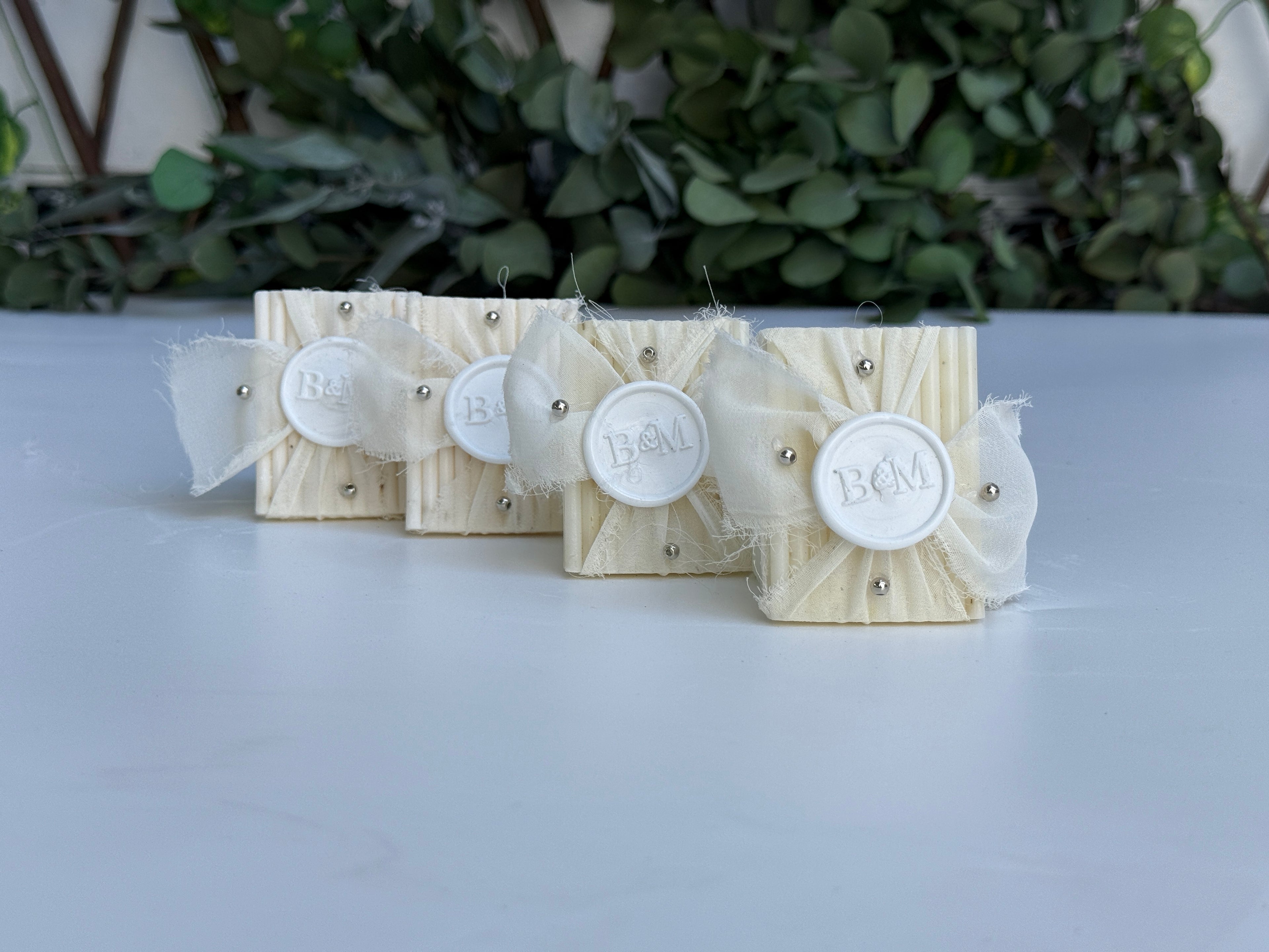 Mühür Detaylı Tül Süslemeli Sabun