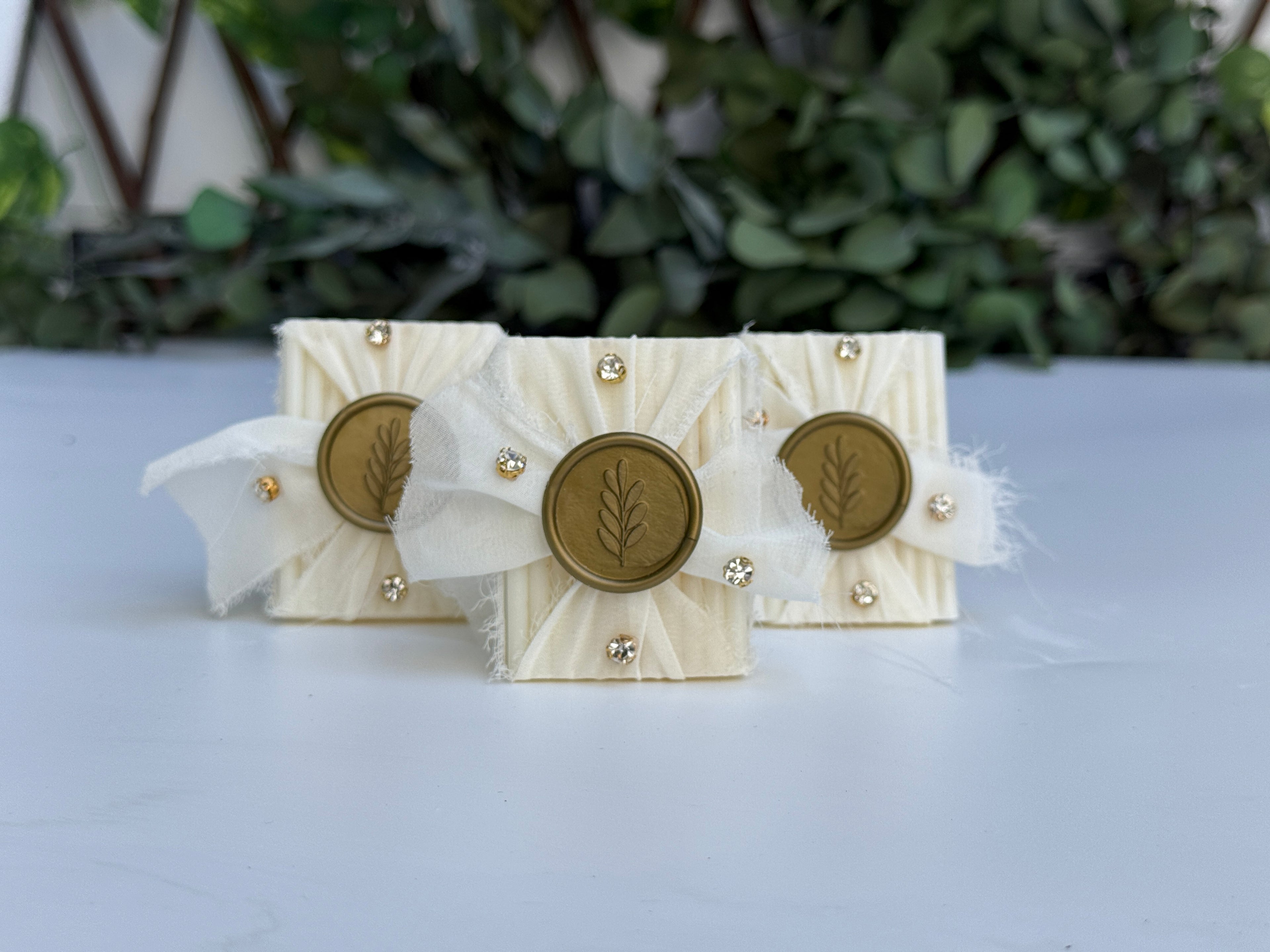 Mühür Detaylı Tül Süslemeli Sabun