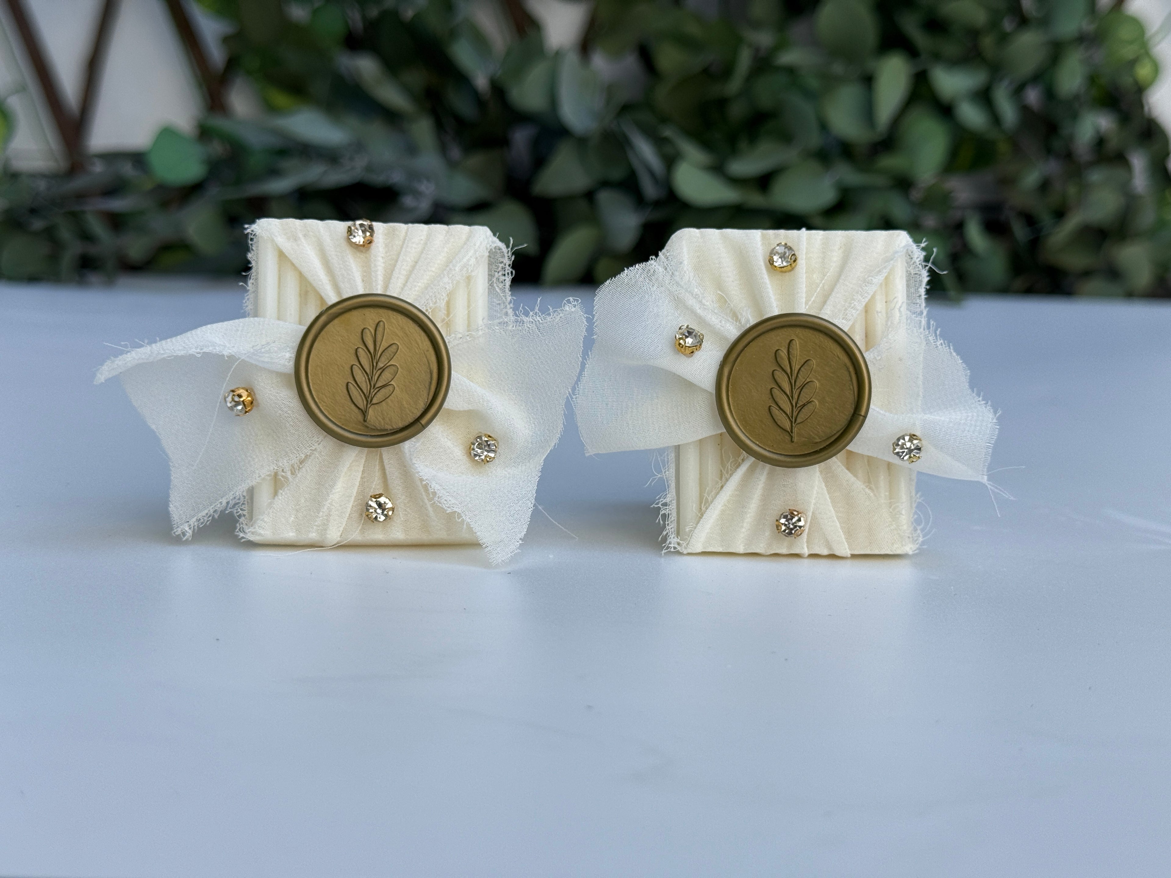 Mühür Detaylı Tül Süslemeli Sabun