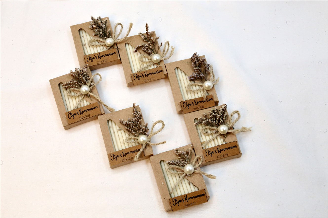 Kraft Kutulu İnci Süslemeli Sabun