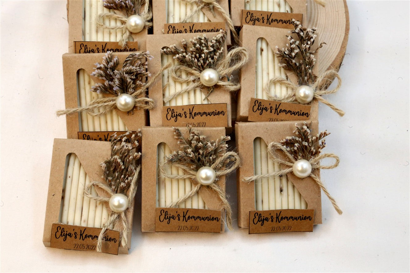 Kraft Kutulu İnci Süslemeli Sabun