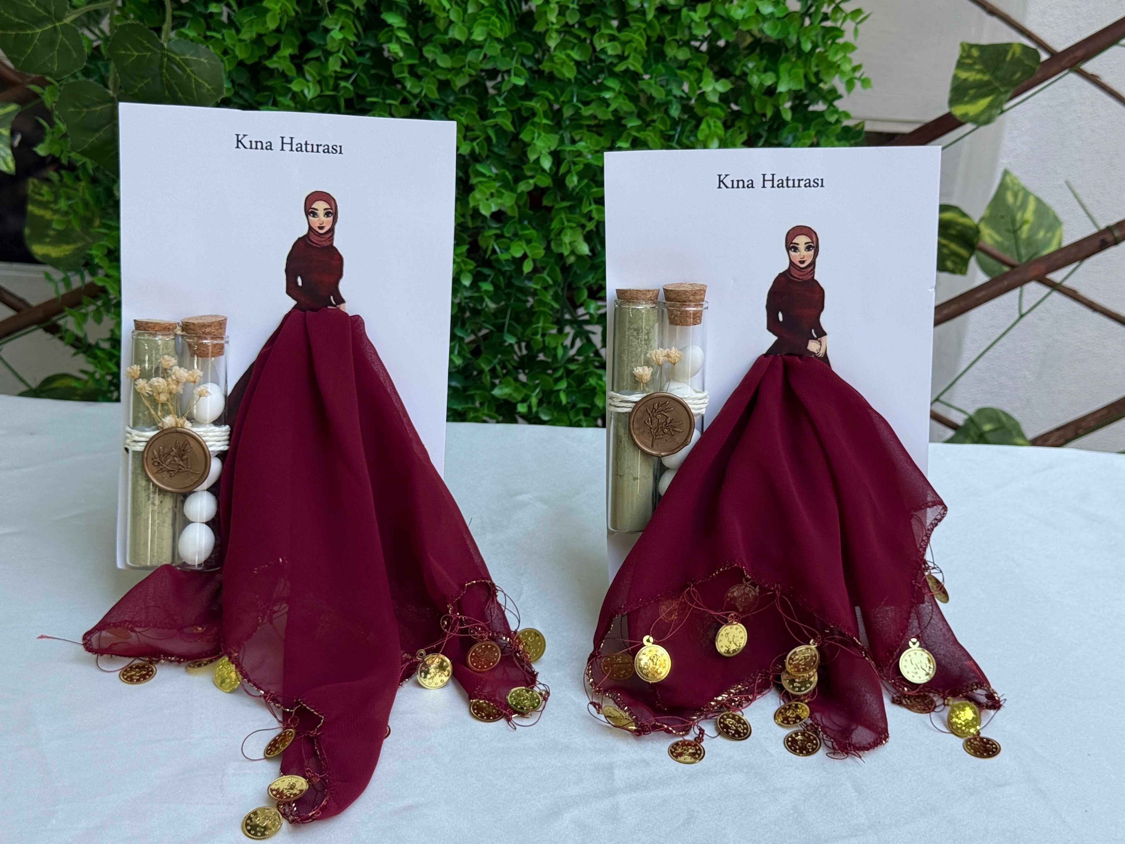 Kına Hatırası Halay Mendilli Set