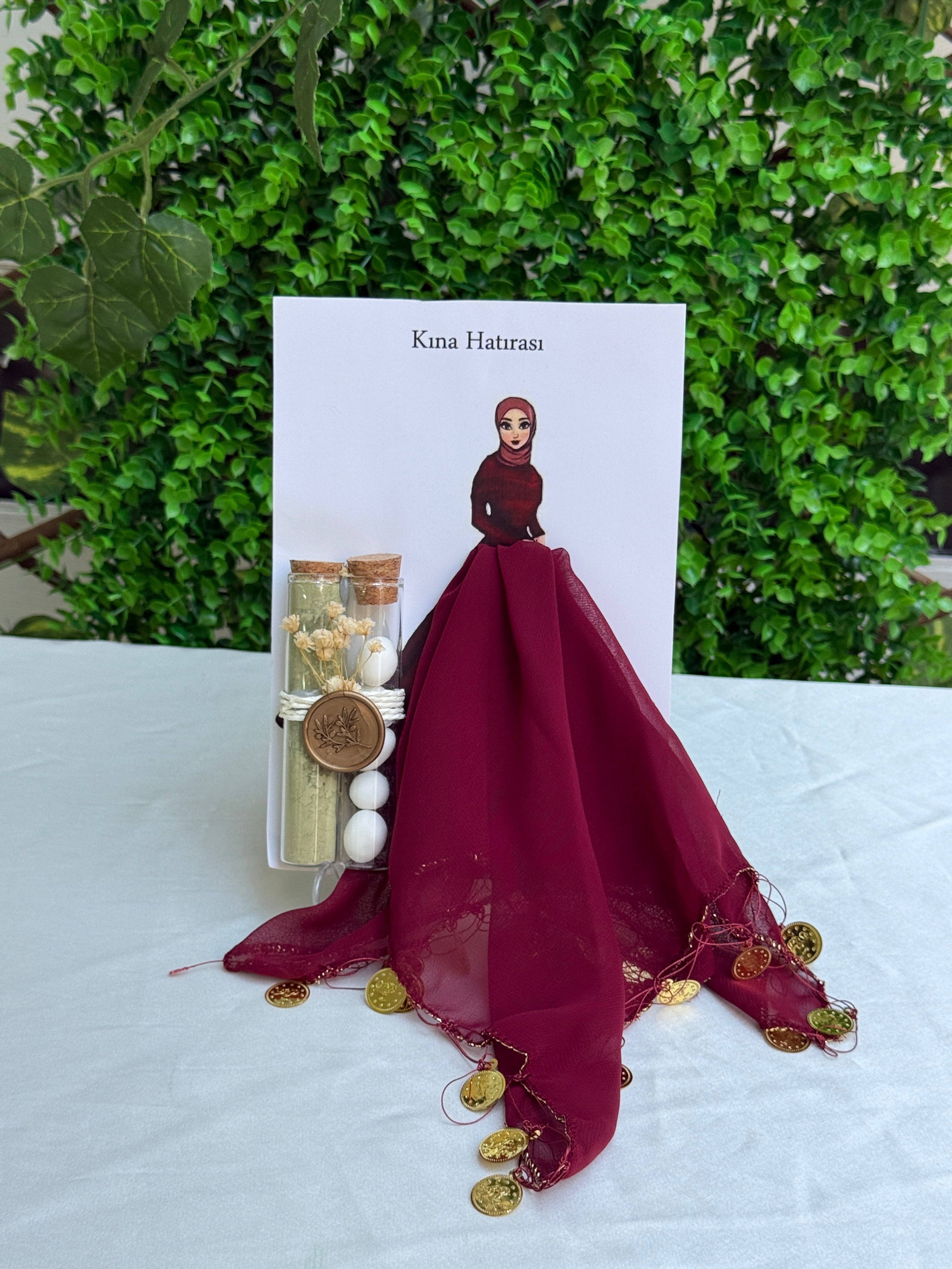 Kına Hatırası Halay Mendilli Set