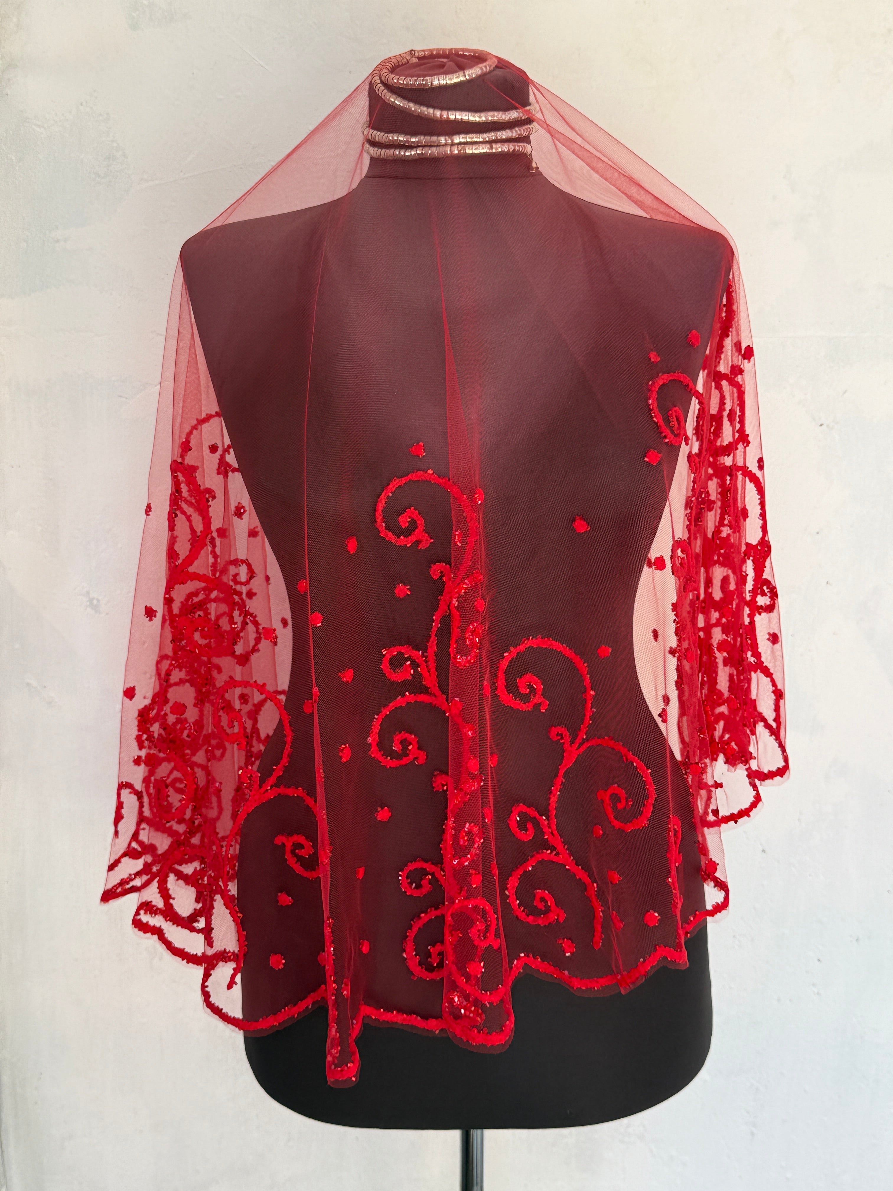 Taş İşlemeli Tül Kına Takımı