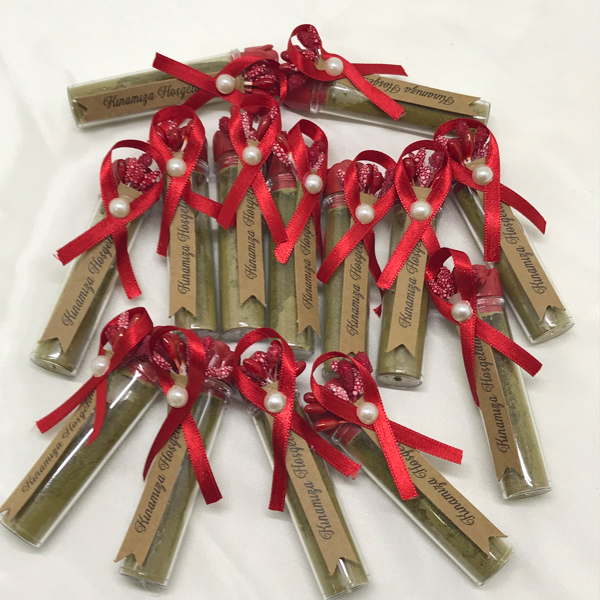 Mantar Tıpalı Cam Kına Tüpü