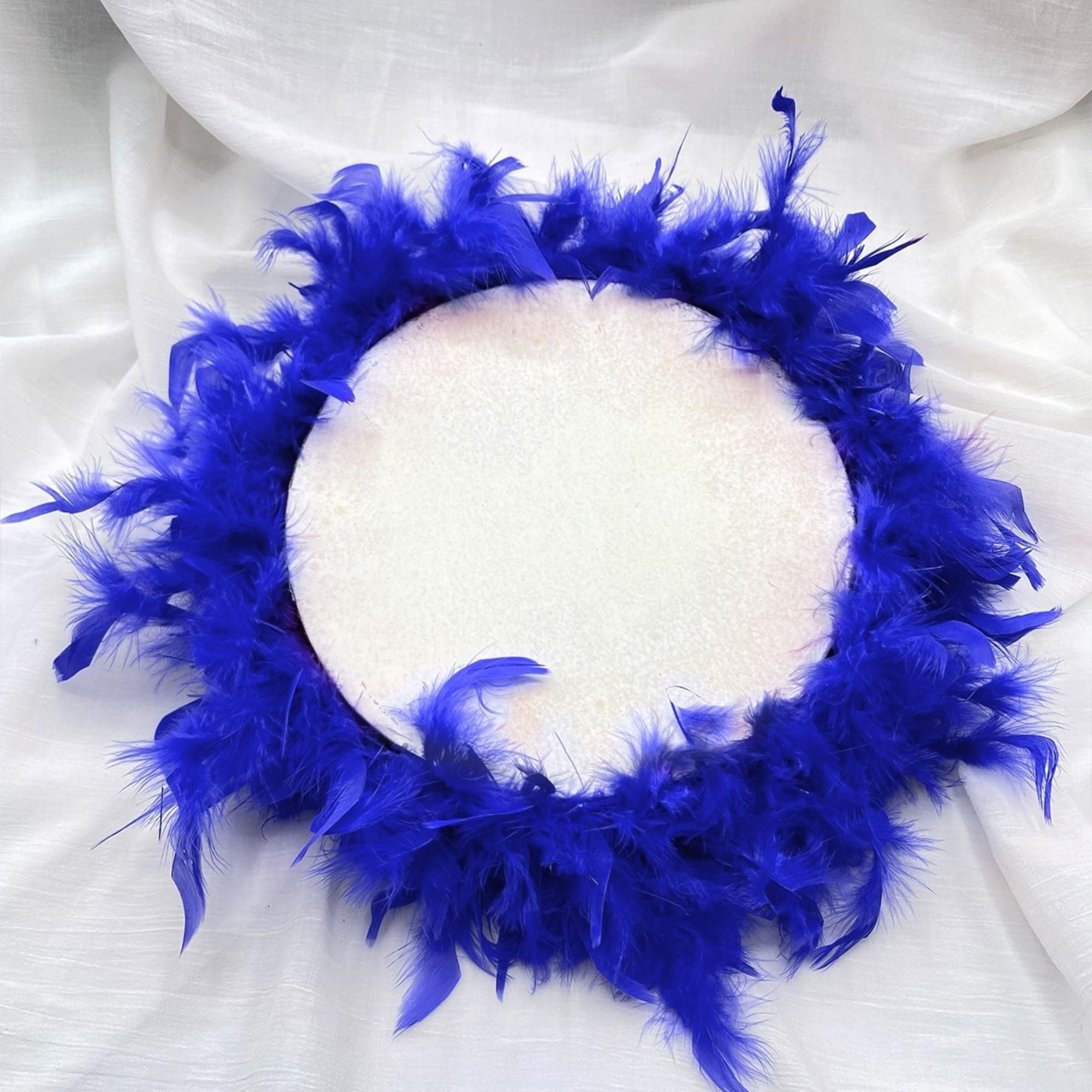 Ahşap Tüy Süslemeli Kına Tefi