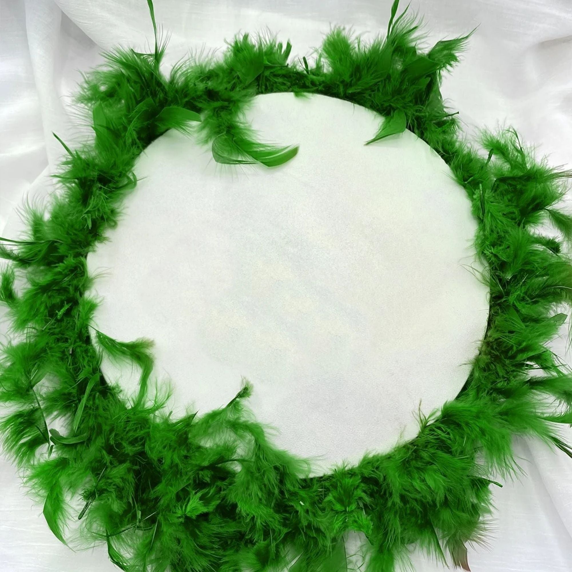 Ahşap Tüy Süslemeli Kına Tefi