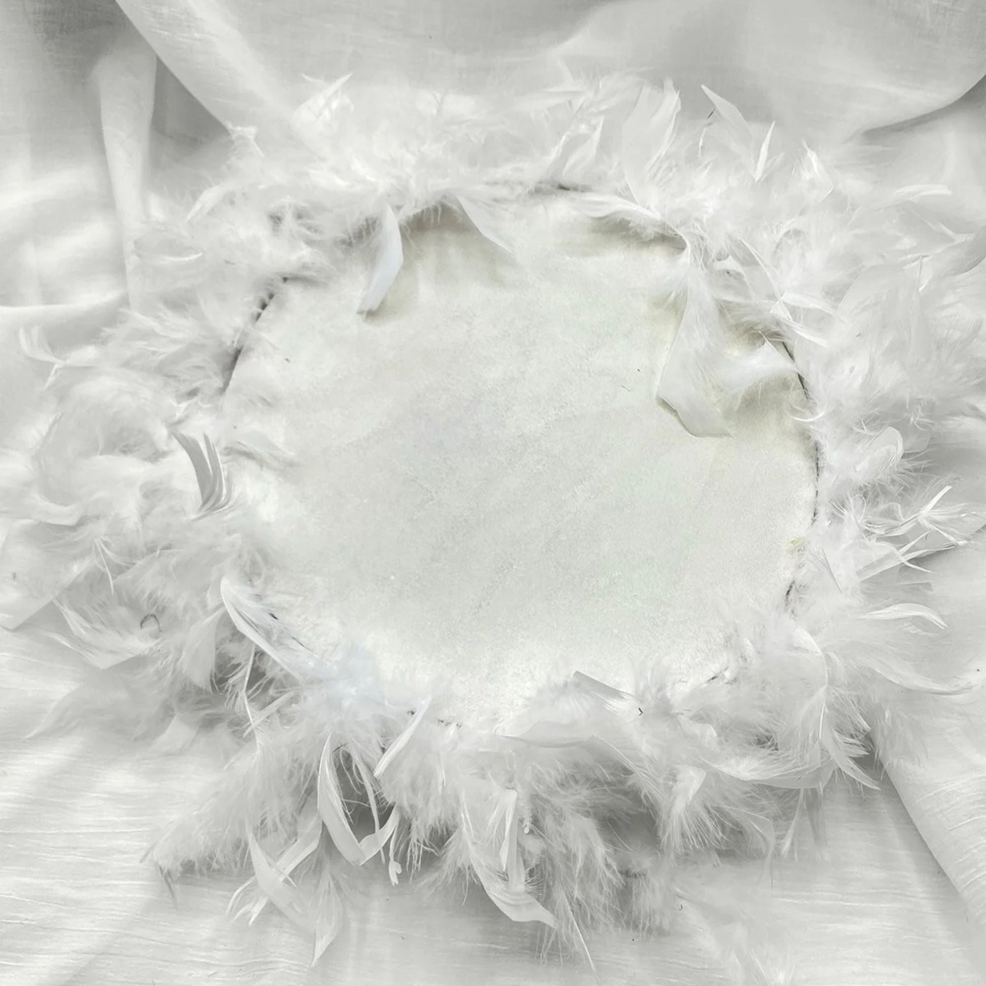 Ahşap Tüy Süslemeli Kına Tefi