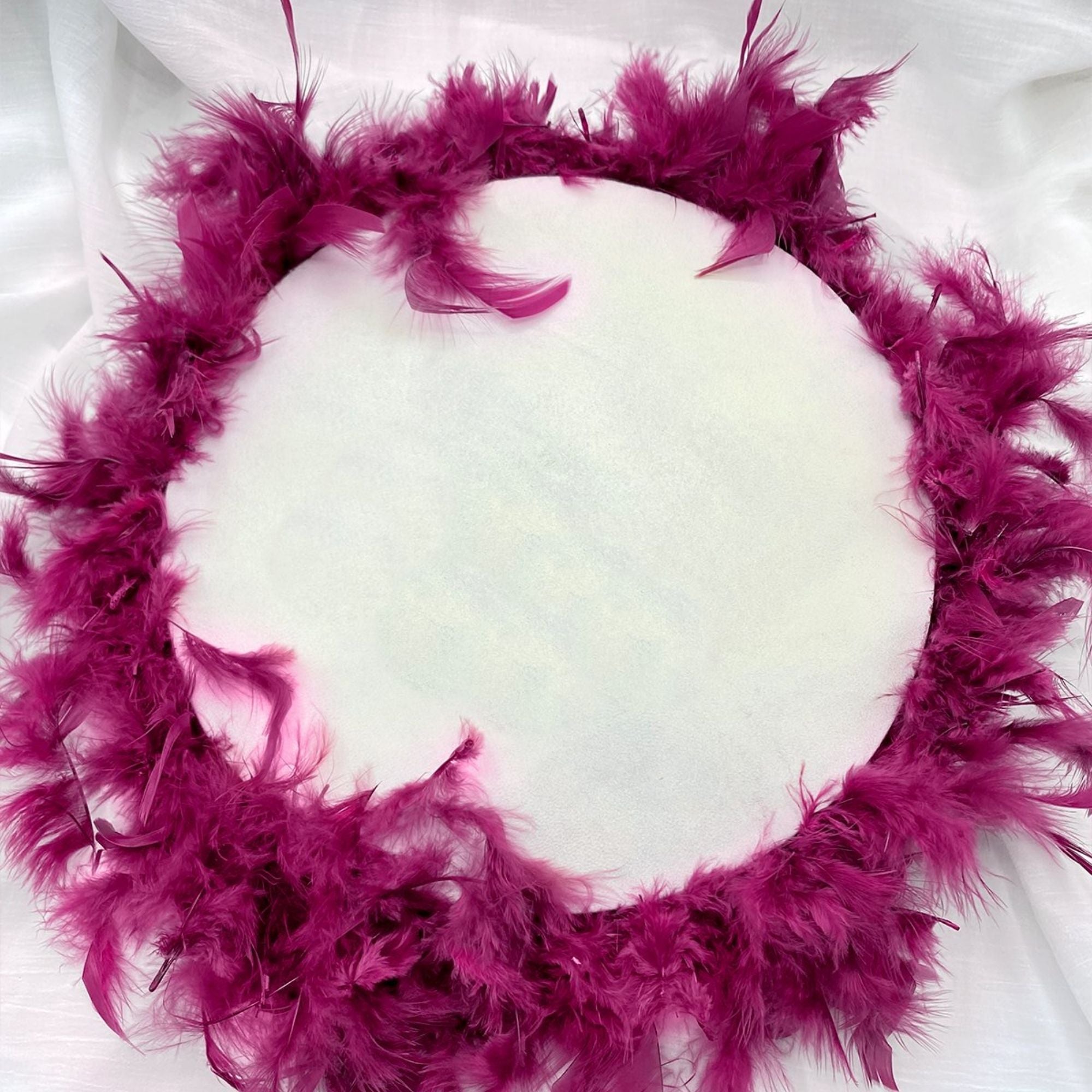 Ahşap Tüy Süslemeli Kına Tefi